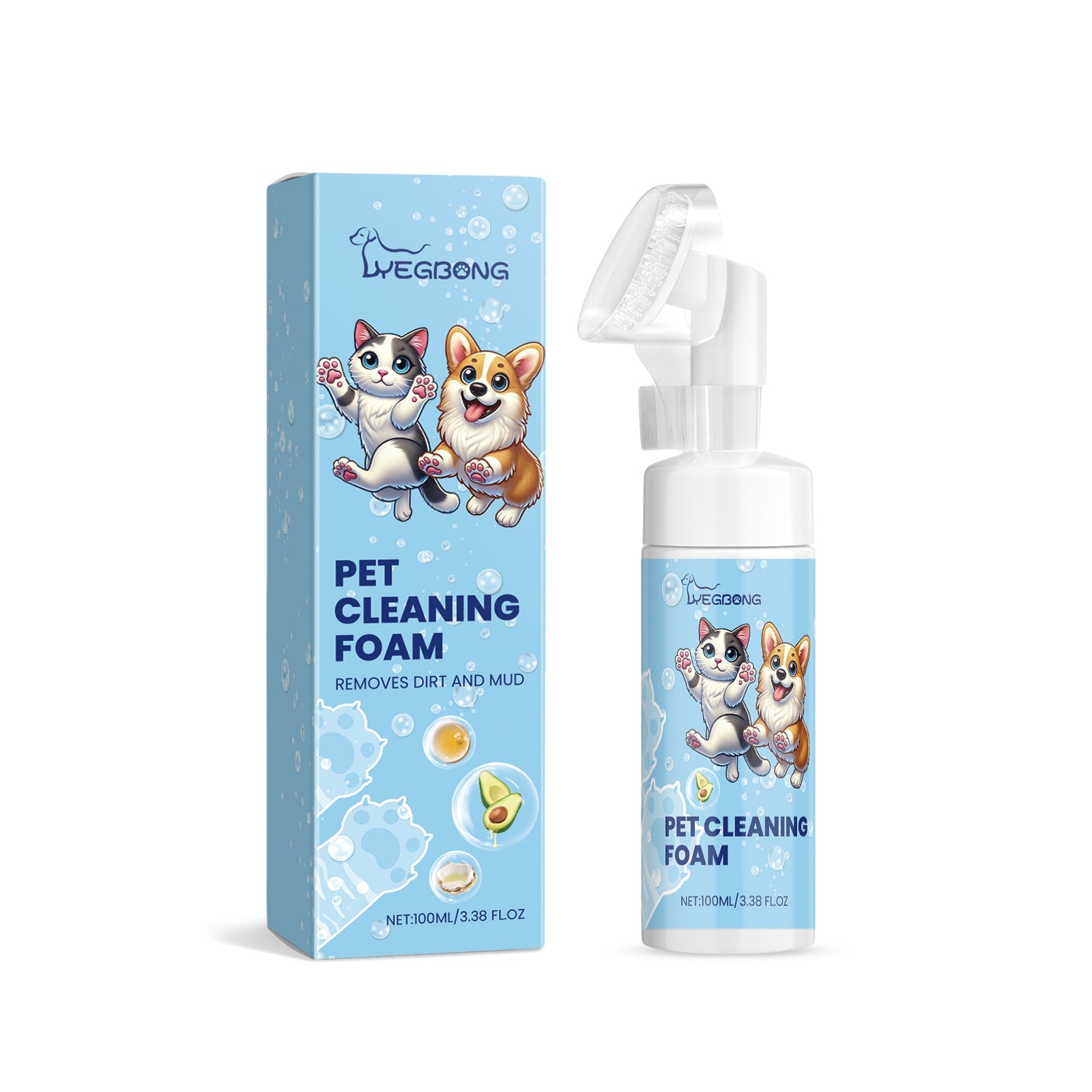 Pet Paw Foam Cleaner Dog And Cat Foot Wash Soles And Pads Care Cleaner