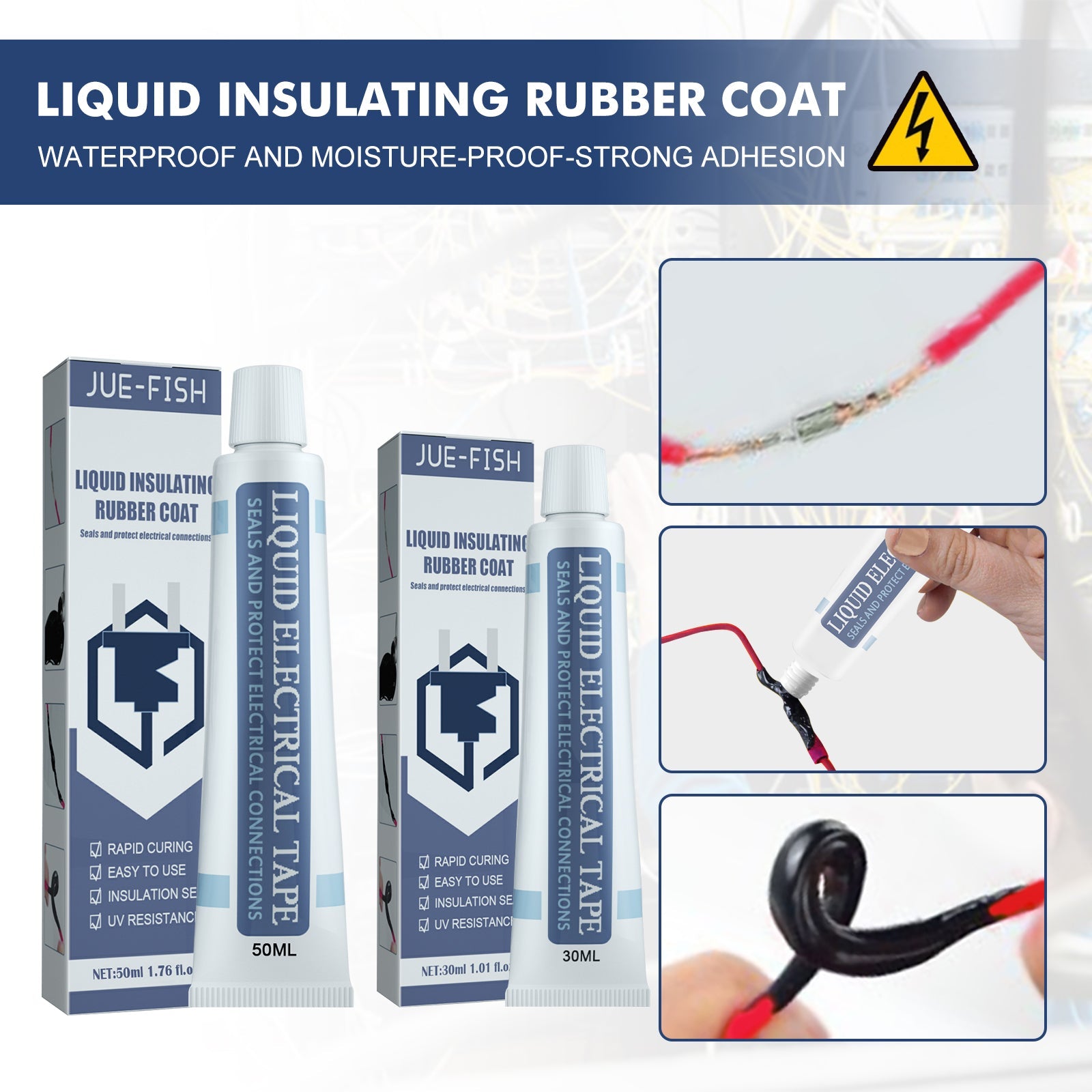 Liquid Insulation Tape, Lithium Battery Sealant Waterproof Bonding Flame Retardant High Temperature Circuit Board