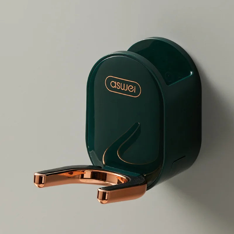 Wall Mounted Hair Dryer Holder Foldable Bathroom Wall Organizer Storage Holder Home Hair Brush Storage Bracket Hair Dryer Rack