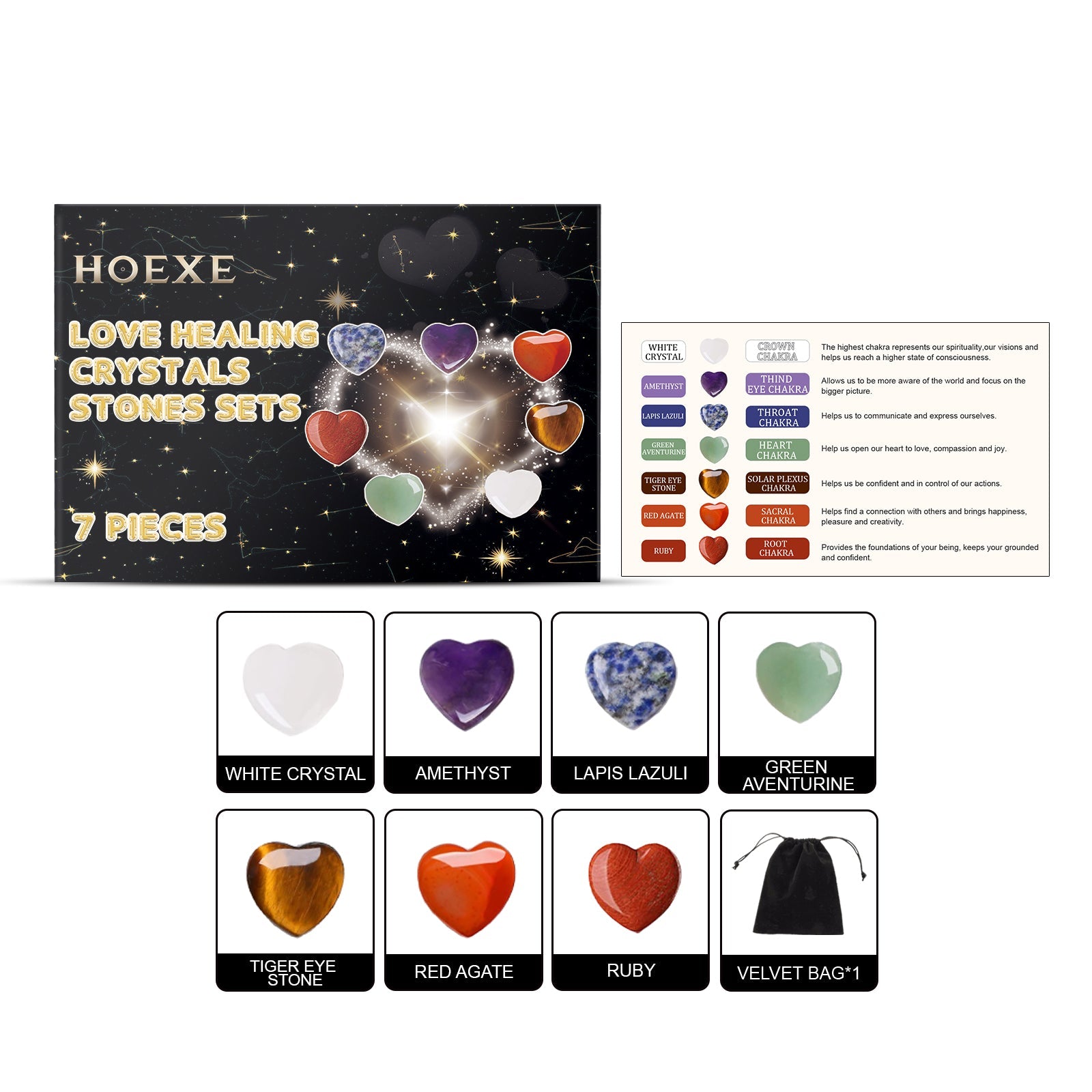 Heart Healing Crystal Chakra Kit