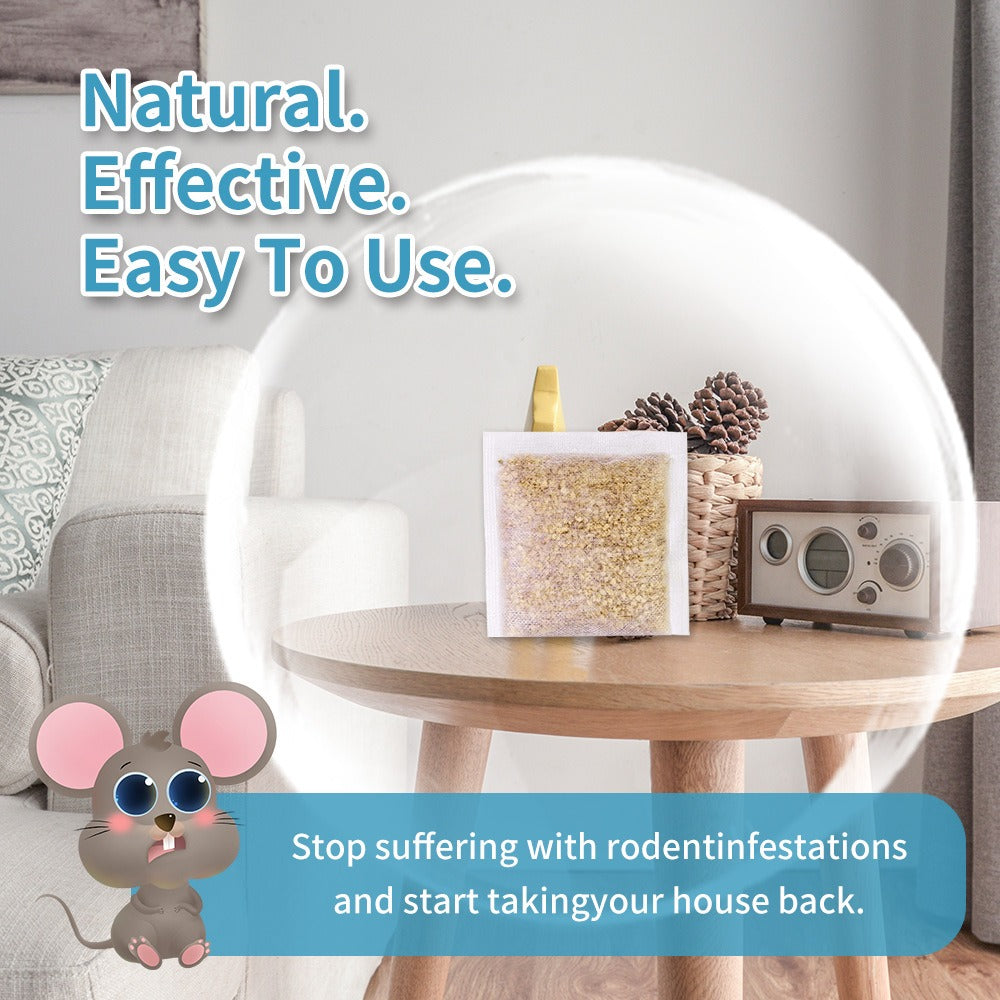 Natural Mouse Rodent Pouch Pest Control Anti Mouse Trap Repel Mice from Nesting & Freshen Air Cinnamon/Peppermint Oils