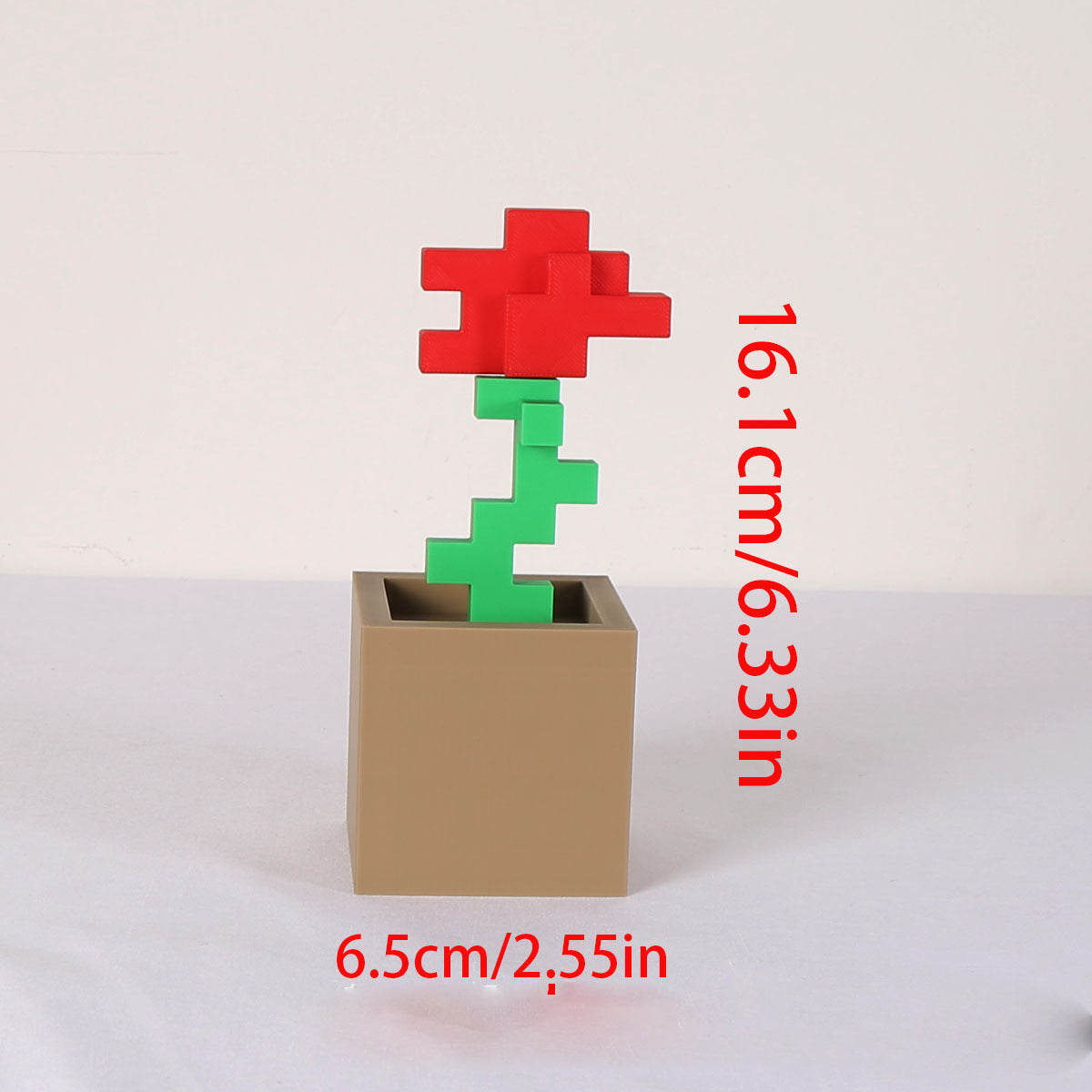 Miniature floral building blocks are suitable for home decoration