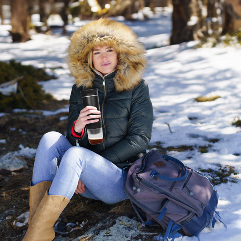 2025 Upgraded 3-in-1 Cordless Coffee Maker - 20Bar Portable for Car/Camping/Home, Capsule/Powder, USB Fast Heat