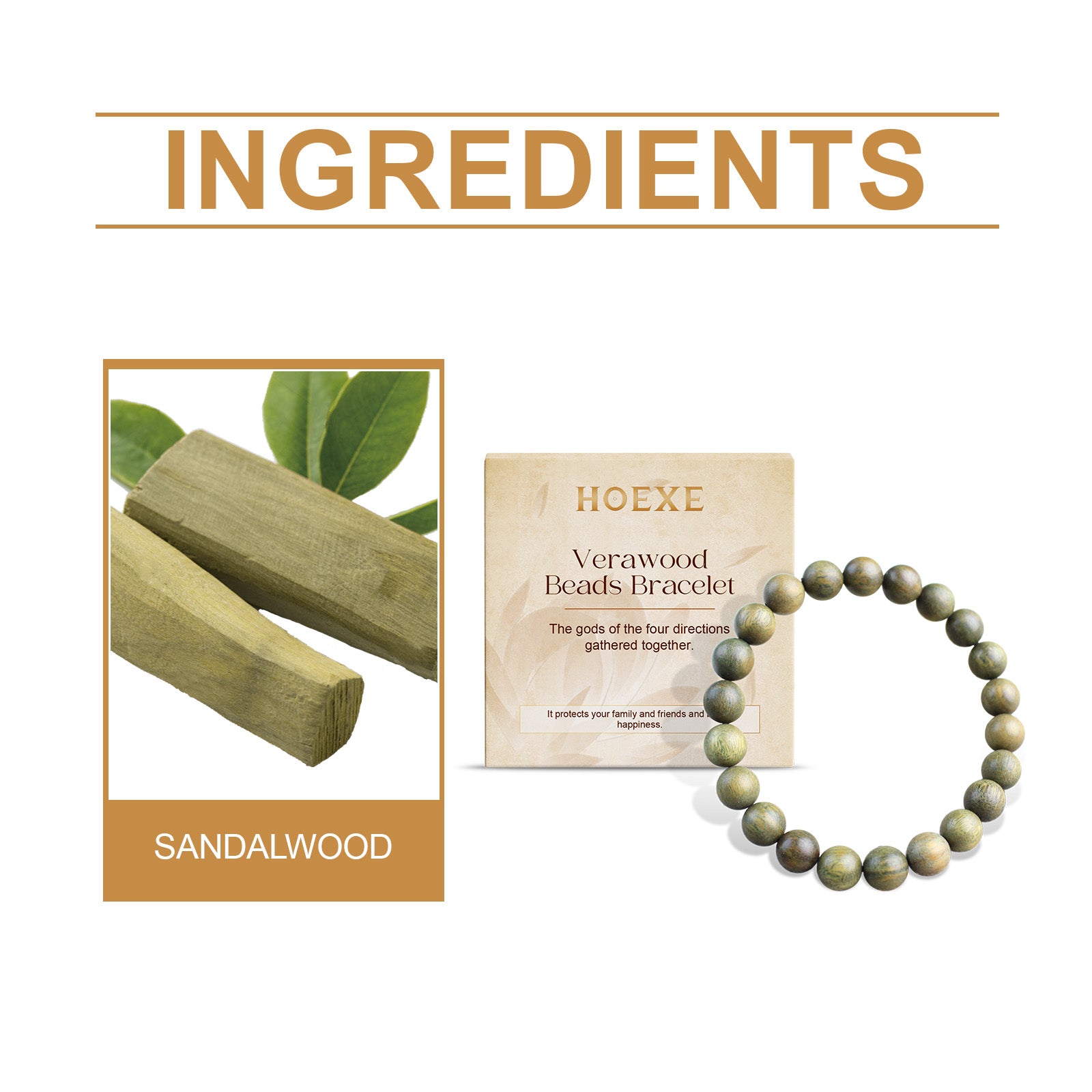 Green Sandalwood Bracelet Trend Fashion Elegant Portable Durable Good-Looking Niche Design Bracelet
