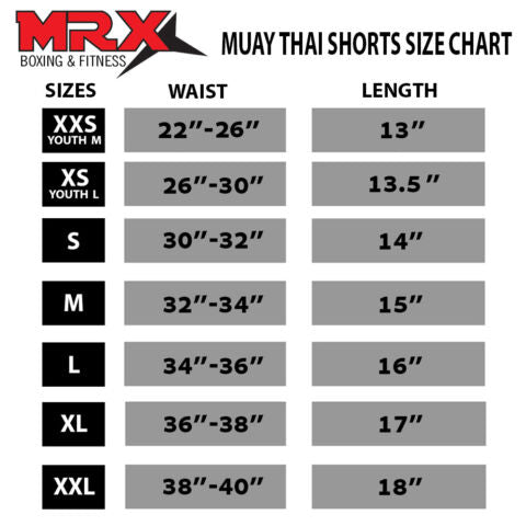 MRX Mens Boxing Shorts Fighting Shorts Blue-white-1301