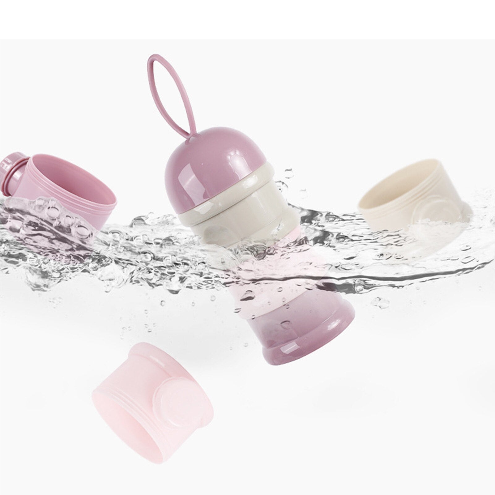 4 Layers Formula Container Large-capacity Baby Formula Dispenser Infant Milk Powder Storage Box Food Container Snack Cups