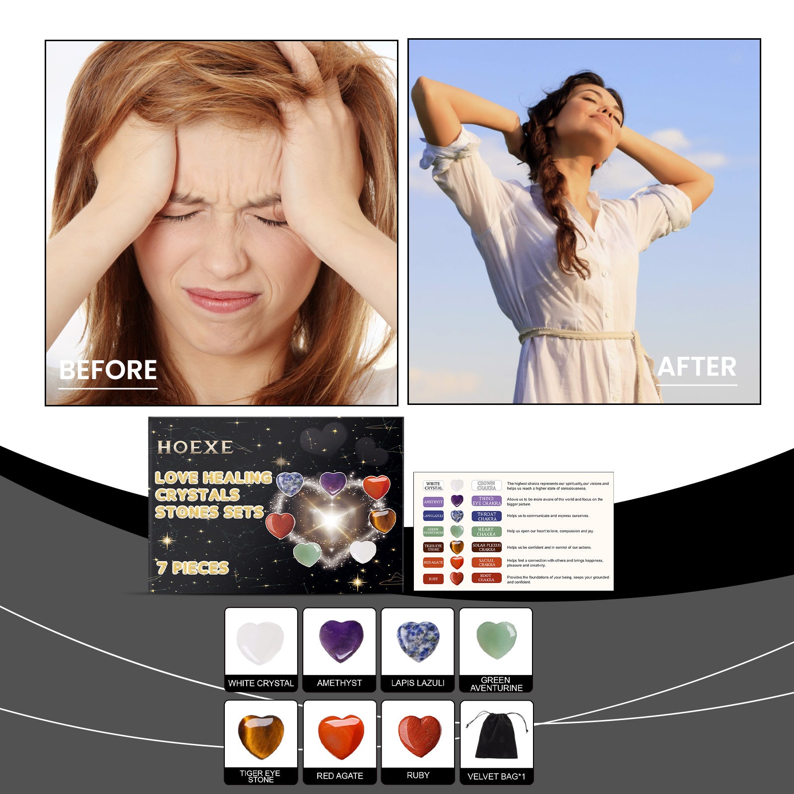 Heart Healing Crystal Chakra Kit