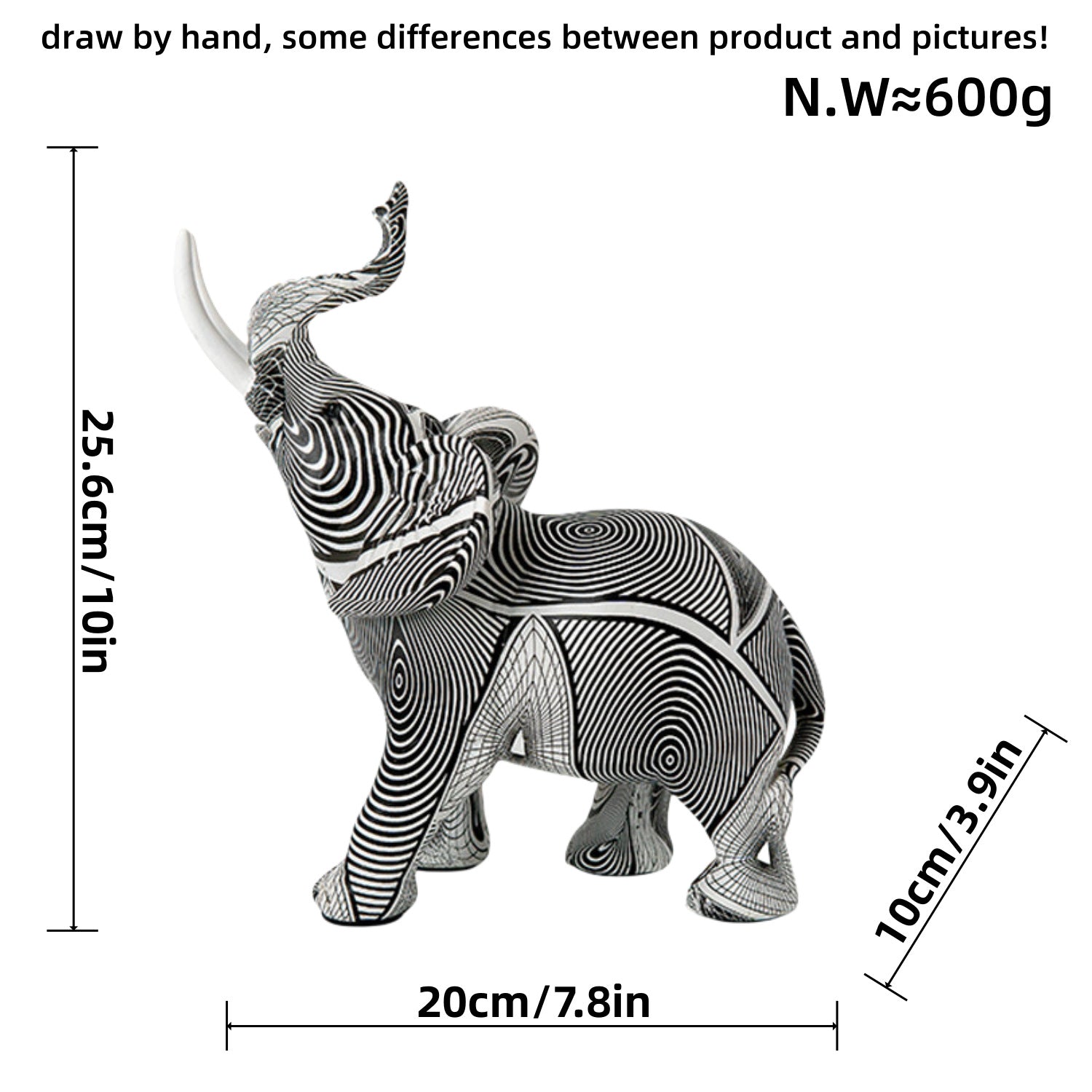 Graffiti Colorful Elephant Ornament Creative Resin Crafts Home Entrances Large Desktop Artworks Decorative Gifts