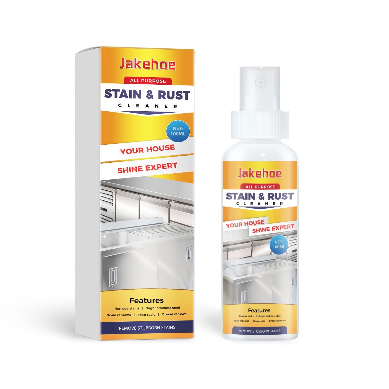 Stain & Rust Cleaner, Clean Kitchen Utensils And Pots Kitchen Hearth Oil Black Dirty Clean Lampblack Machine Oil