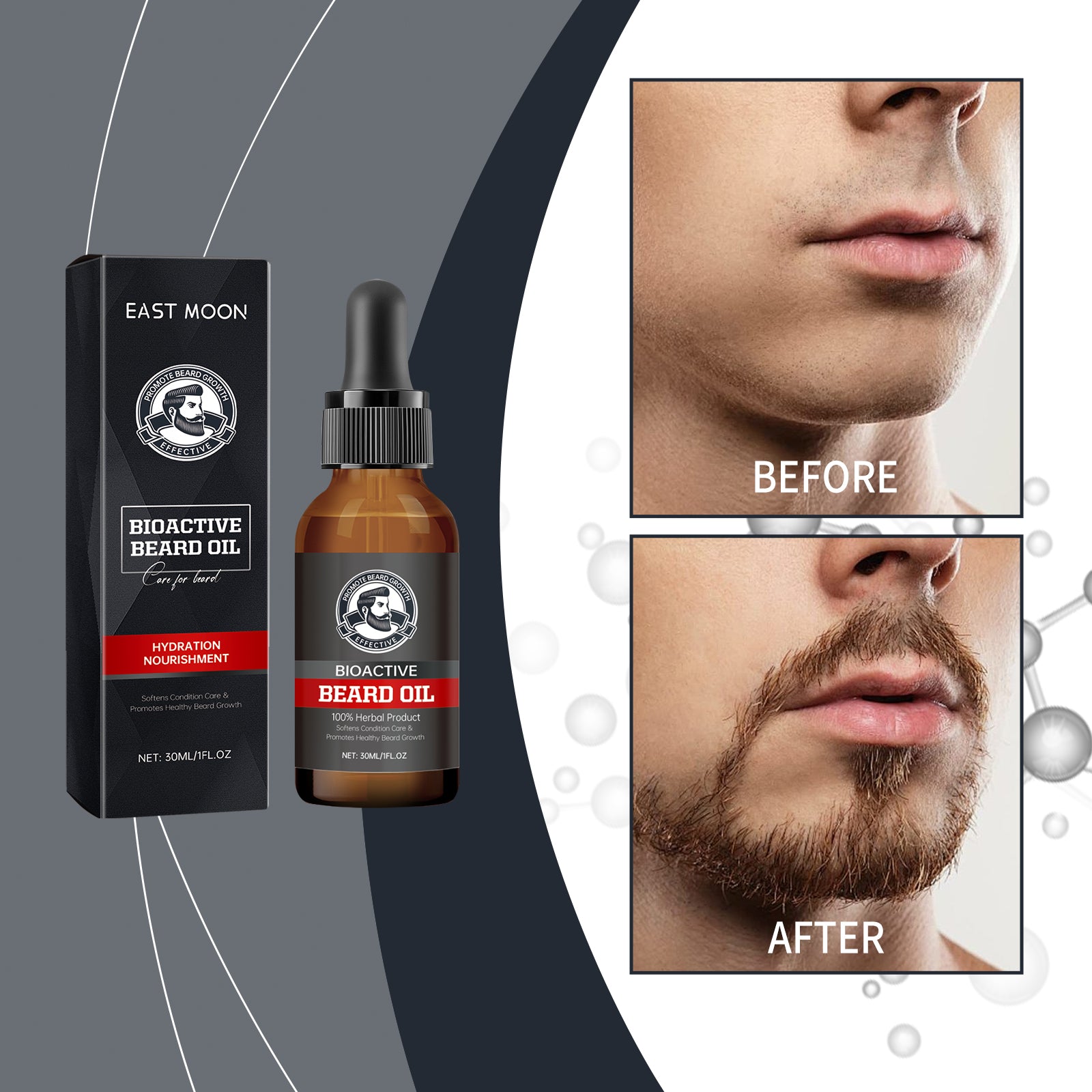 Facial Hair Care Essential Oil, Nourishing And Brightening Facial Hair Care Solution For Men's Facial Hair Facial Hair Care Essential Oil, Nourishing And Brightening Facial Hair Care Solution For Men's Facial Hair