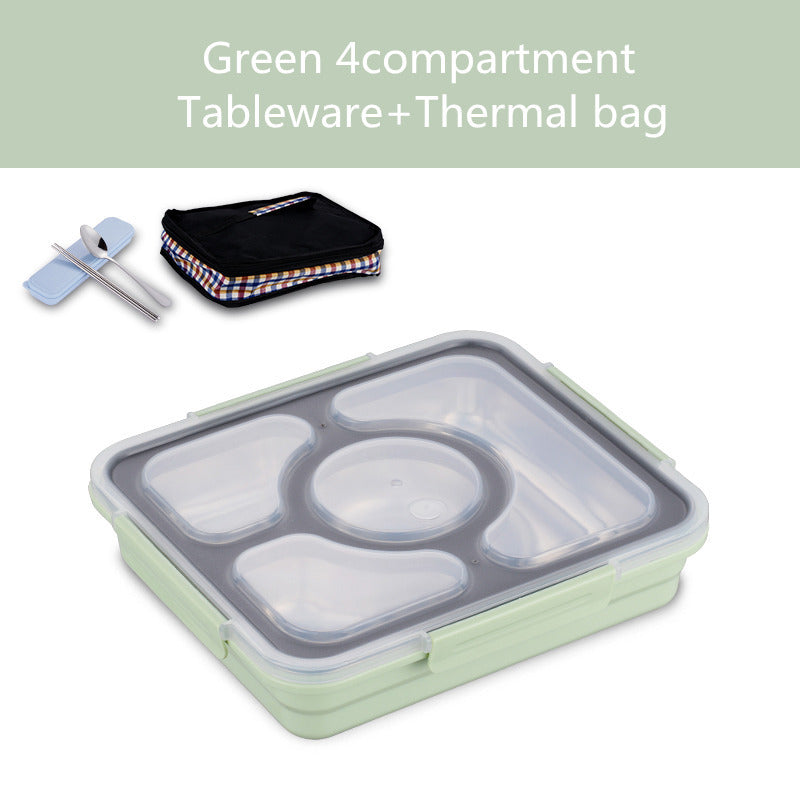 304 Stainless Steel Insulated Lunch Box Student Lunch Box With Lid