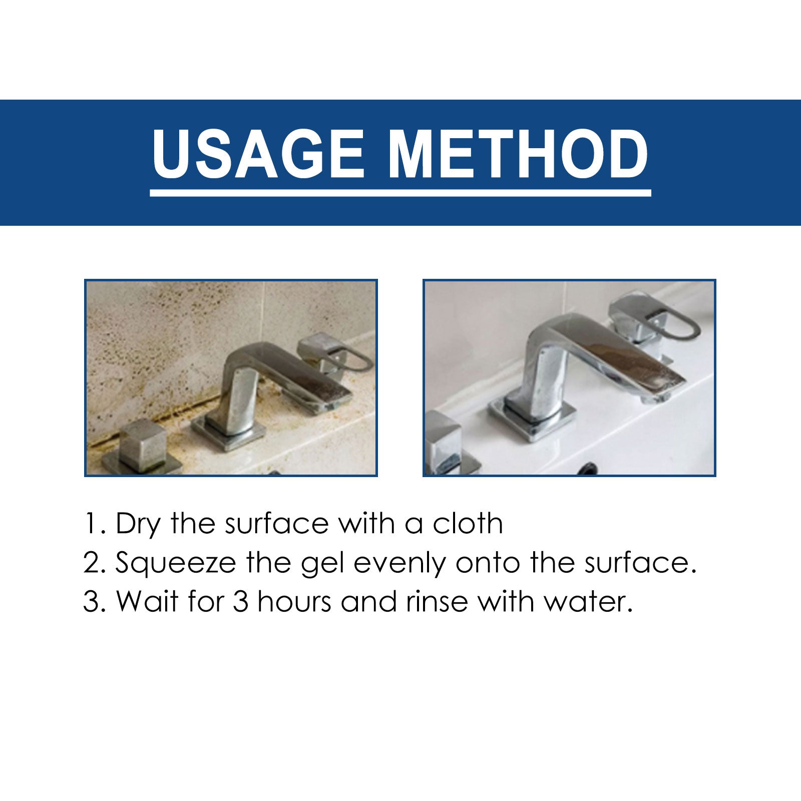 Mildew Remover Gel, Powerful Mildew Remover For Household Bathroom Wall Tile Floor Stain Cleaner