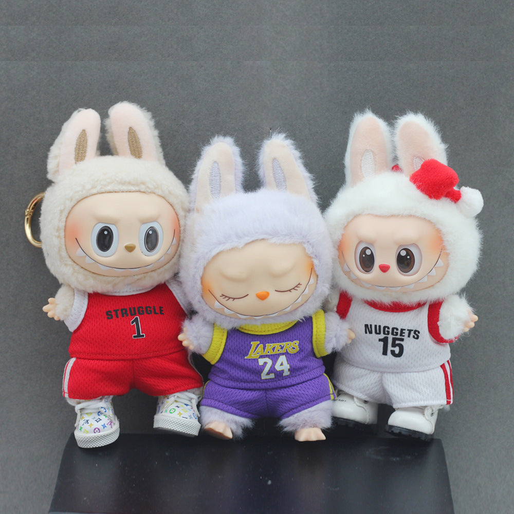 17cm Mini Labubu Doll'S Clothes Outfit Accessories For Basketball Playe Clothing Labubu Idol V2 Idol Athlete Clothing Gift