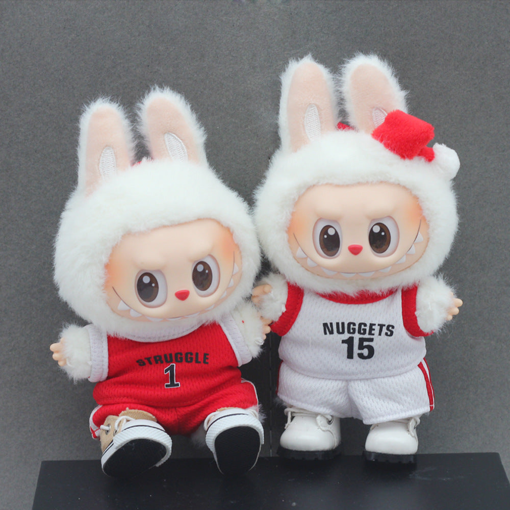 17cm Mini Labubu Doll'S Clothes Outfit Accessories For Basketball Playe Clothing Labubu Idol V2 Idol Athlete Clothing Gift