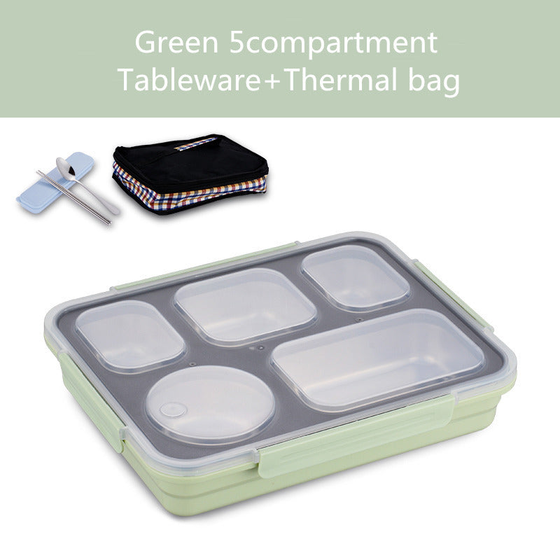 304 Stainless Steel Insulated Lunch Box Student Lunch Box With Lid