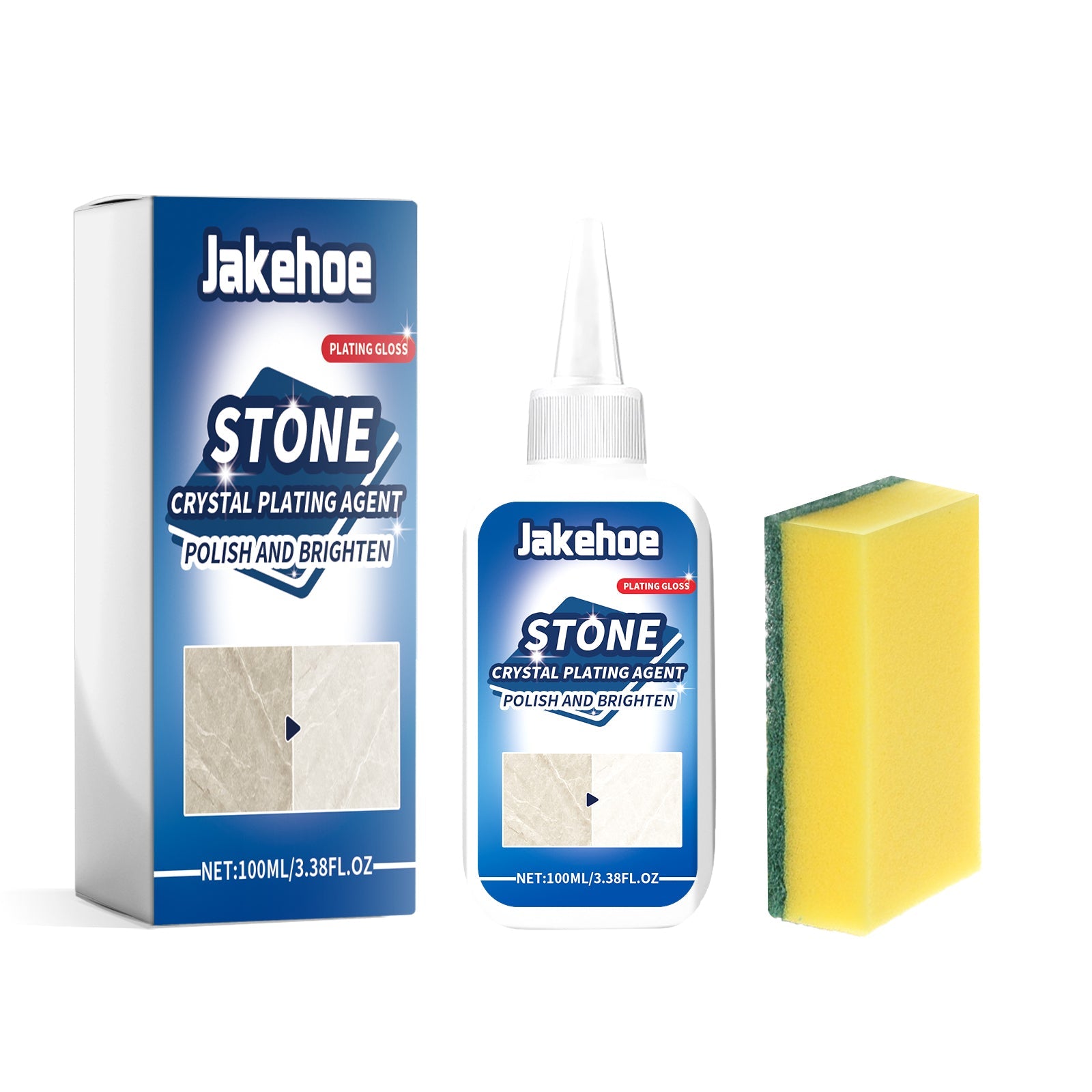 Stone Crystal Plating Agent, Kitchen Tile Marble Surface Rejuvenation Repair Brightening Maintenance Cleaning Agent