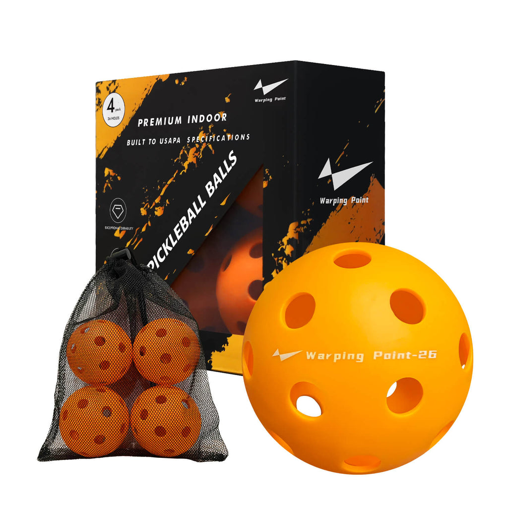 PRACTICE PICKLEBALLS - INDOOR - 4 PACK