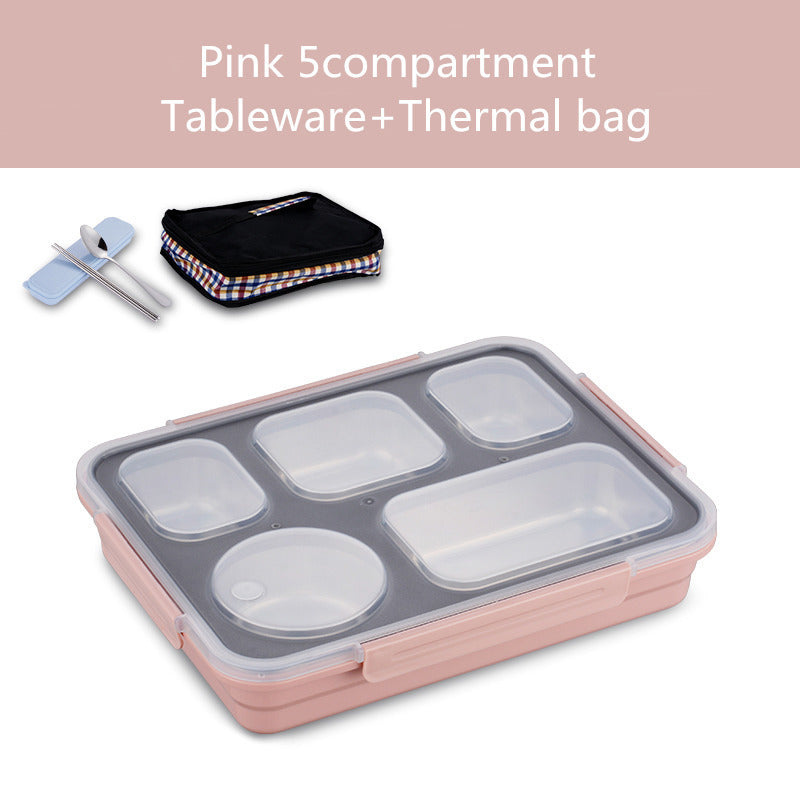 304 Stainless Steel Insulated Lunch Box Student Lunch Box With Lid