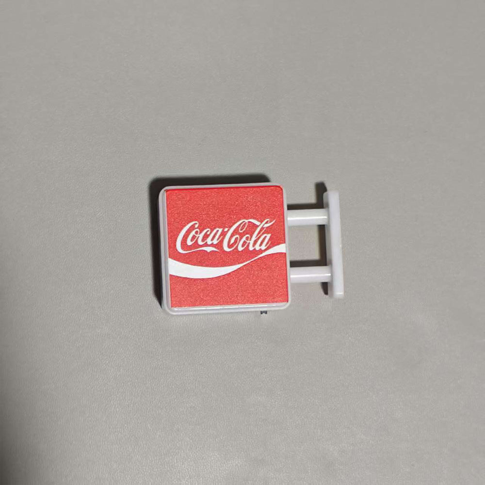 Creative refrigerator stickers convenience store lights illuminated magnetic home decorations