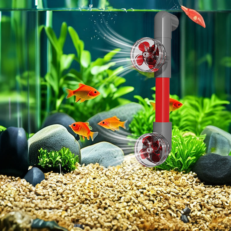 4-Blade Auto-Rotating Fan Kit for Fish Tank Outlet - Clover Accessories, Aquarium Filter Screen Add - ons