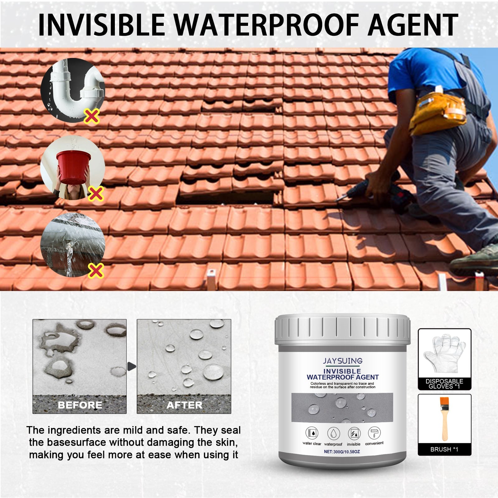Sealing Waterproof Adhesive Bathroom Plumbing Glass Doors And Windows Leak Repair Multifunctional Tile Sealant