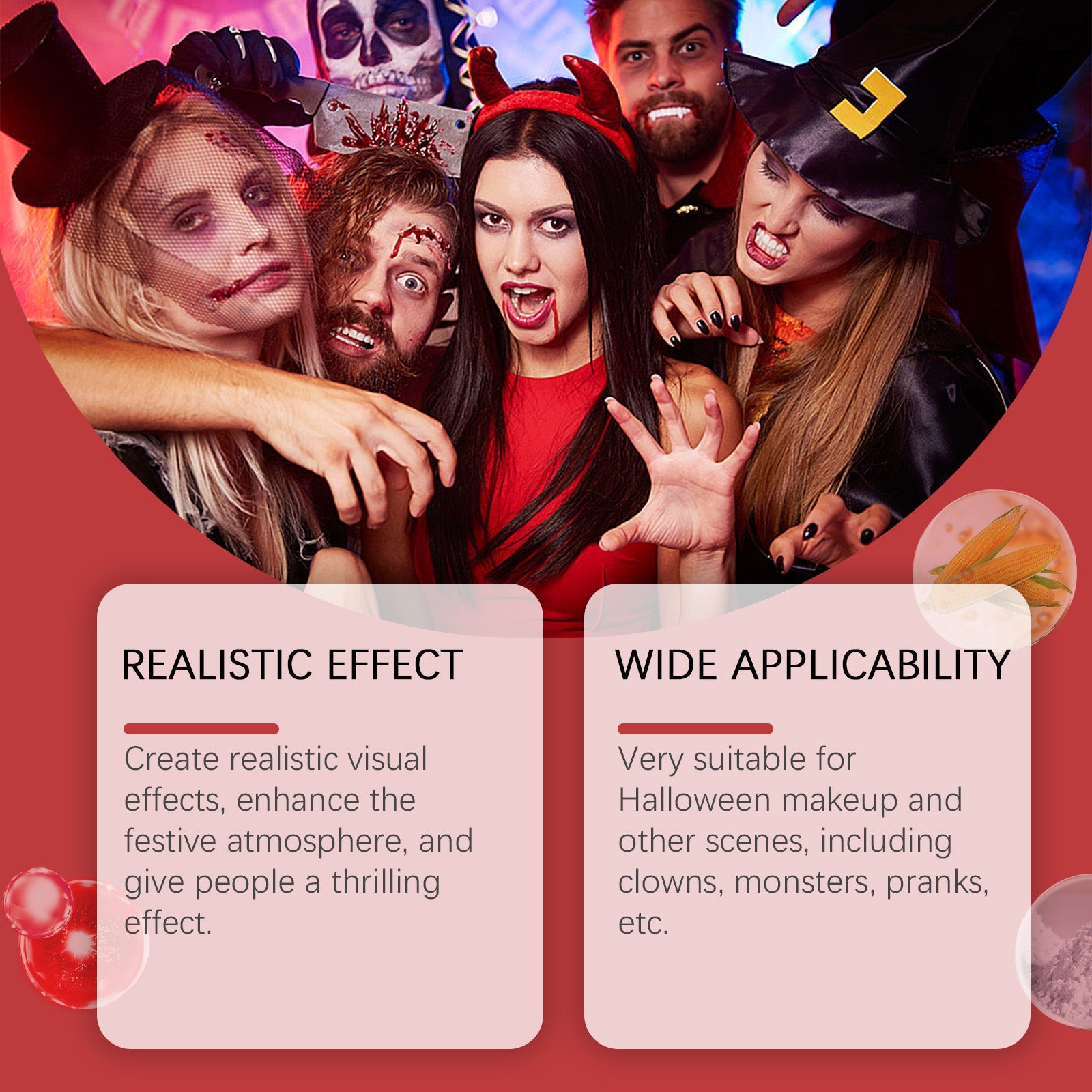 Halloween Makeup Gel, Halloween Party Gel To Create A Holiday Scary Atmosphere Entertainment Supplies