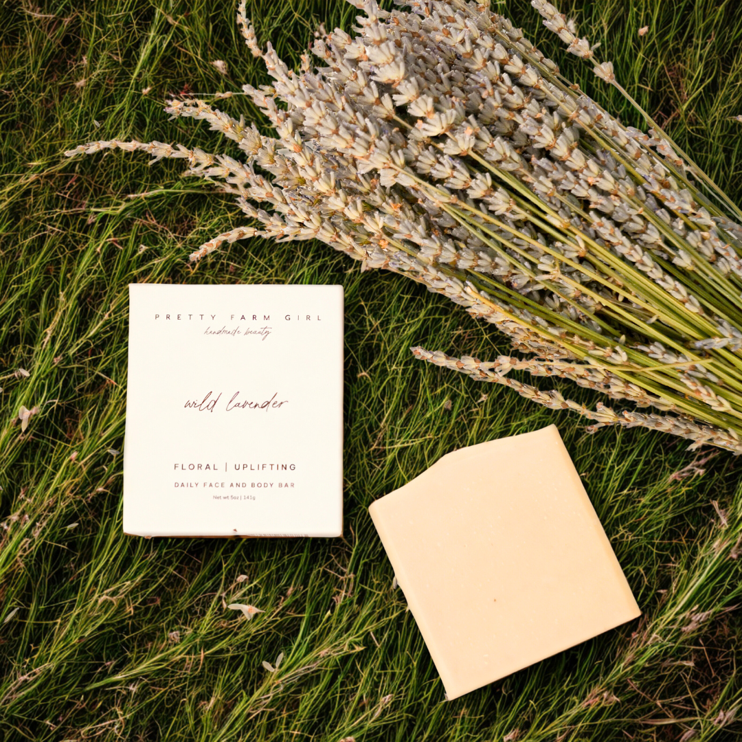 Wild Lavender Handmade Tallow and Goat Milk Soap Bar