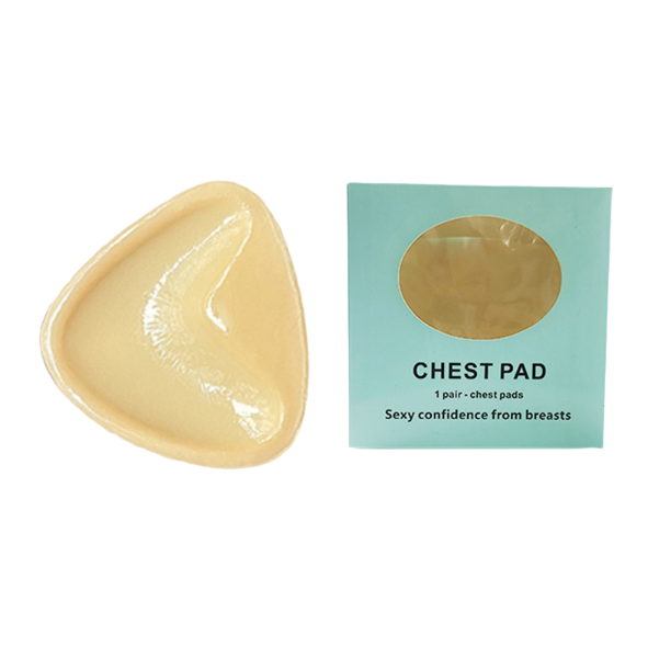 Triangle V-shaped thickened sponge chest patch small chest display large female double-sided self-adhesive chest pad
