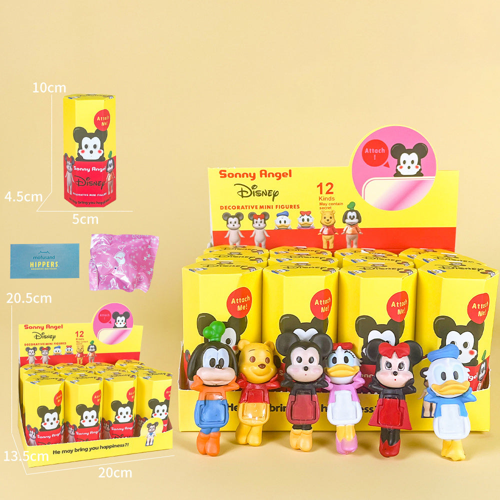 Party Angel Cheek Blind Box Car Ornament Mobile phone Decoration Handmade Anime Doll Finished End Box