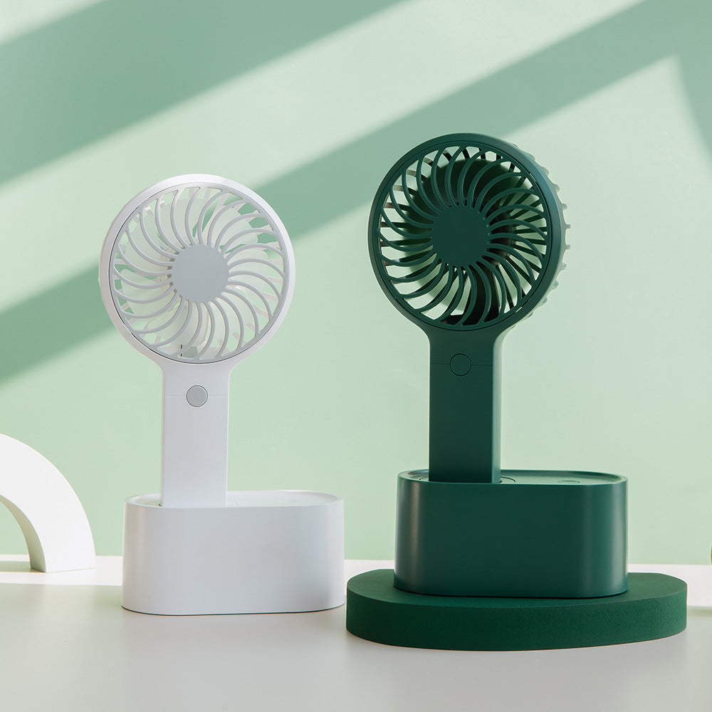 Shaking Head Fan USB Mini Desktop Small Fan Convenient Hand-Held Outdoor Student Fan