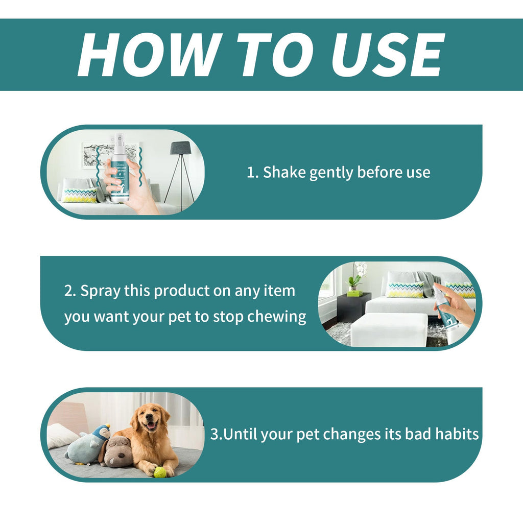 Corrective Chewing Spray For Pets, Anti-Cat/Dog Scratching Sofa Chewing Pet Behavior Modification Spray