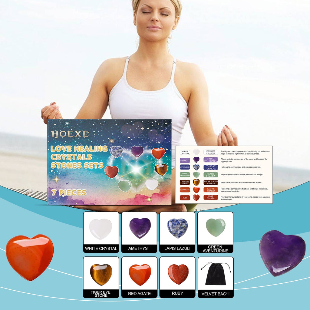 Love Crystal Healing Stone Set