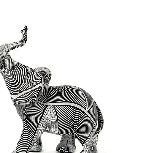 Graffiti Colorful Elephant Ornament Creative Resin Crafts Home Entrances Large Desktop Artworks Decorative Gifts