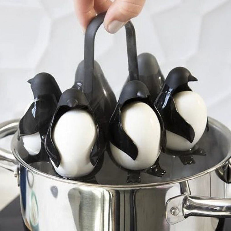 Creative and Cute Little Penguin Home Egg Cooking Device Egg Refrigerator Storage Combination Egg Holder God