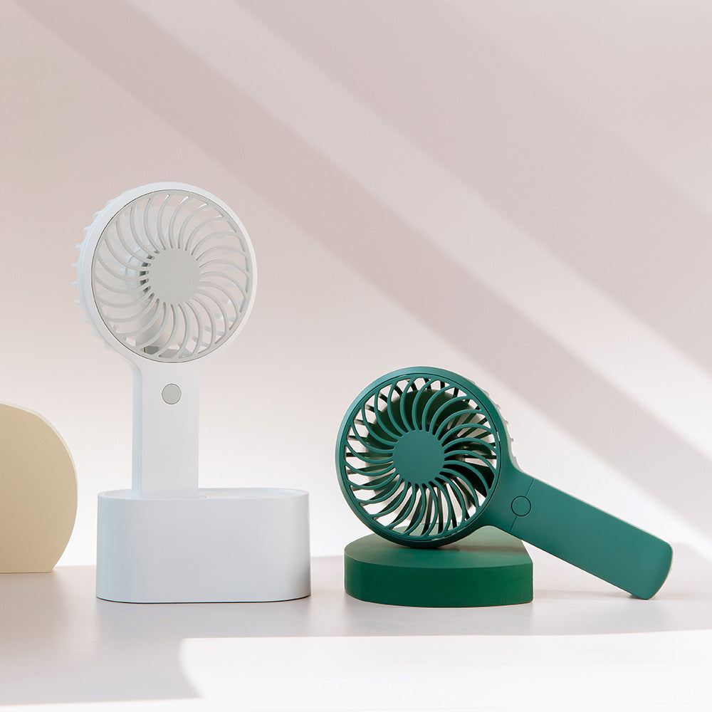Shaking Head Fan USB Mini Desktop Small Fan Convenient Hand-Held Outdoor Student Fan