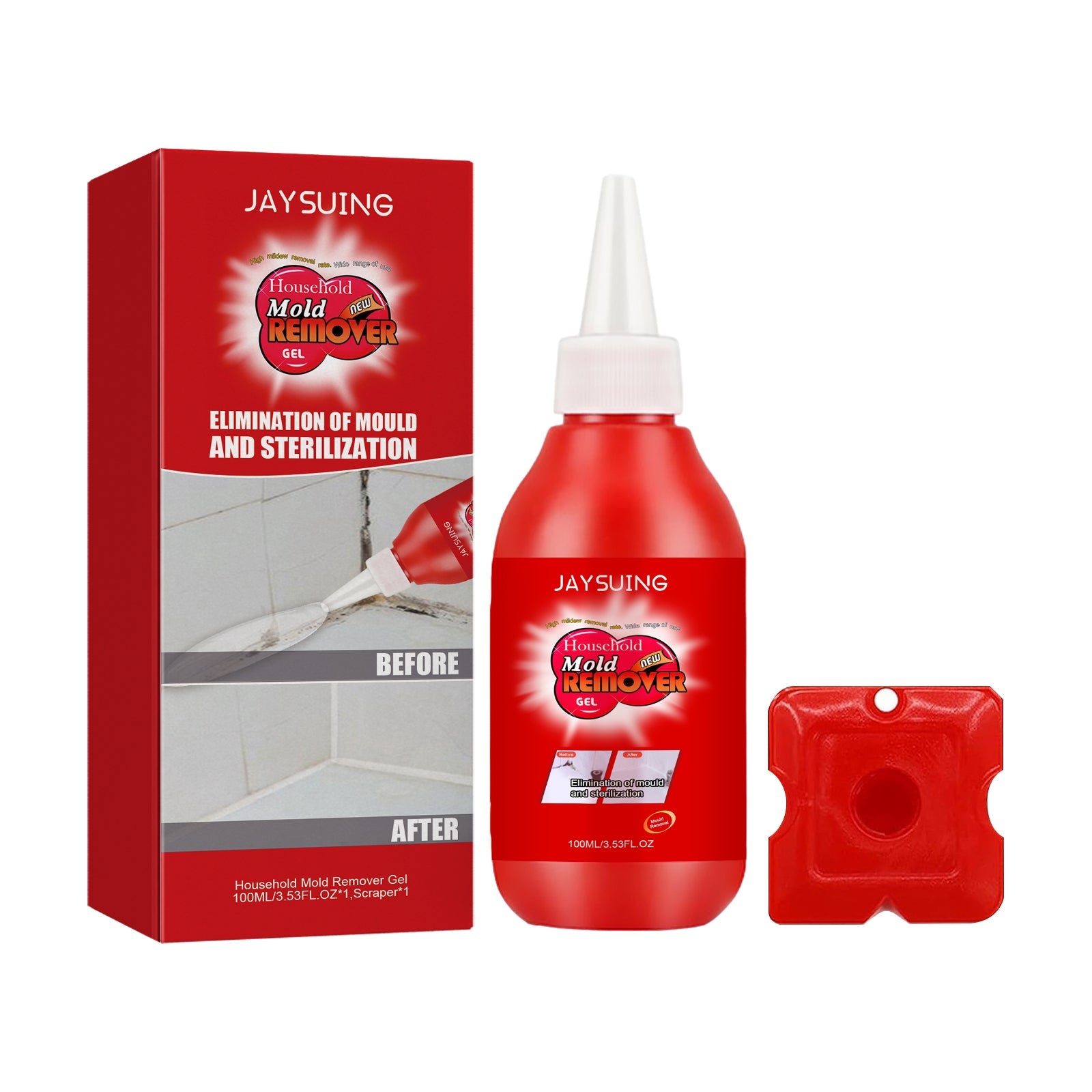Mildew Removal Gel Cleaner For Kitchen Refrigerator Bathroom Wall Tile Mildew Stains