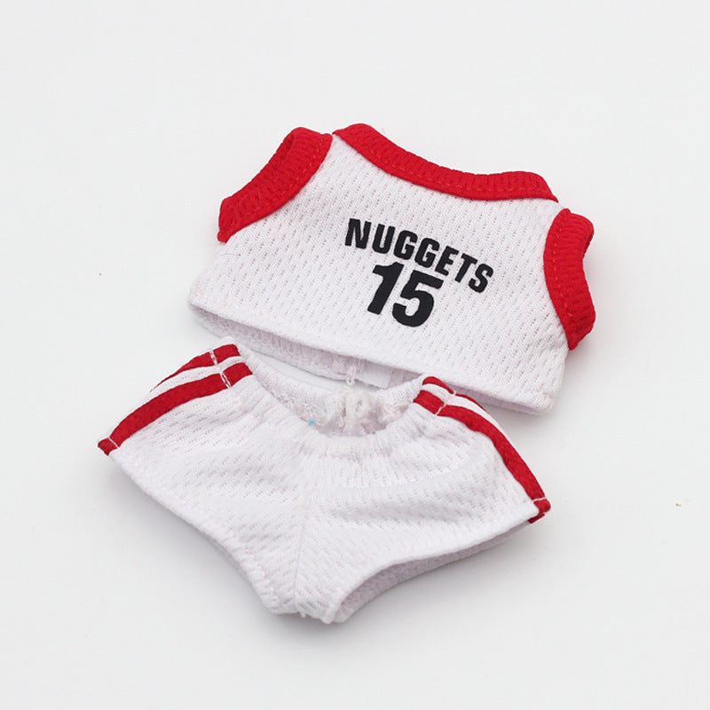 17cm Mini Labubu Doll'S Clothes Outfit Accessories For Basketball Playe Clothing Labubu Idol V2 Idol Athlete Clothing Gift