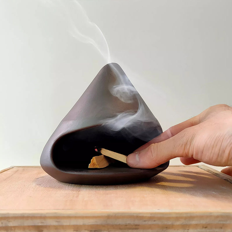 Handcrafted Ceramic Palo Santo and Sage Holder - A Practical Incense Burner and Scent Stand for Home Decor