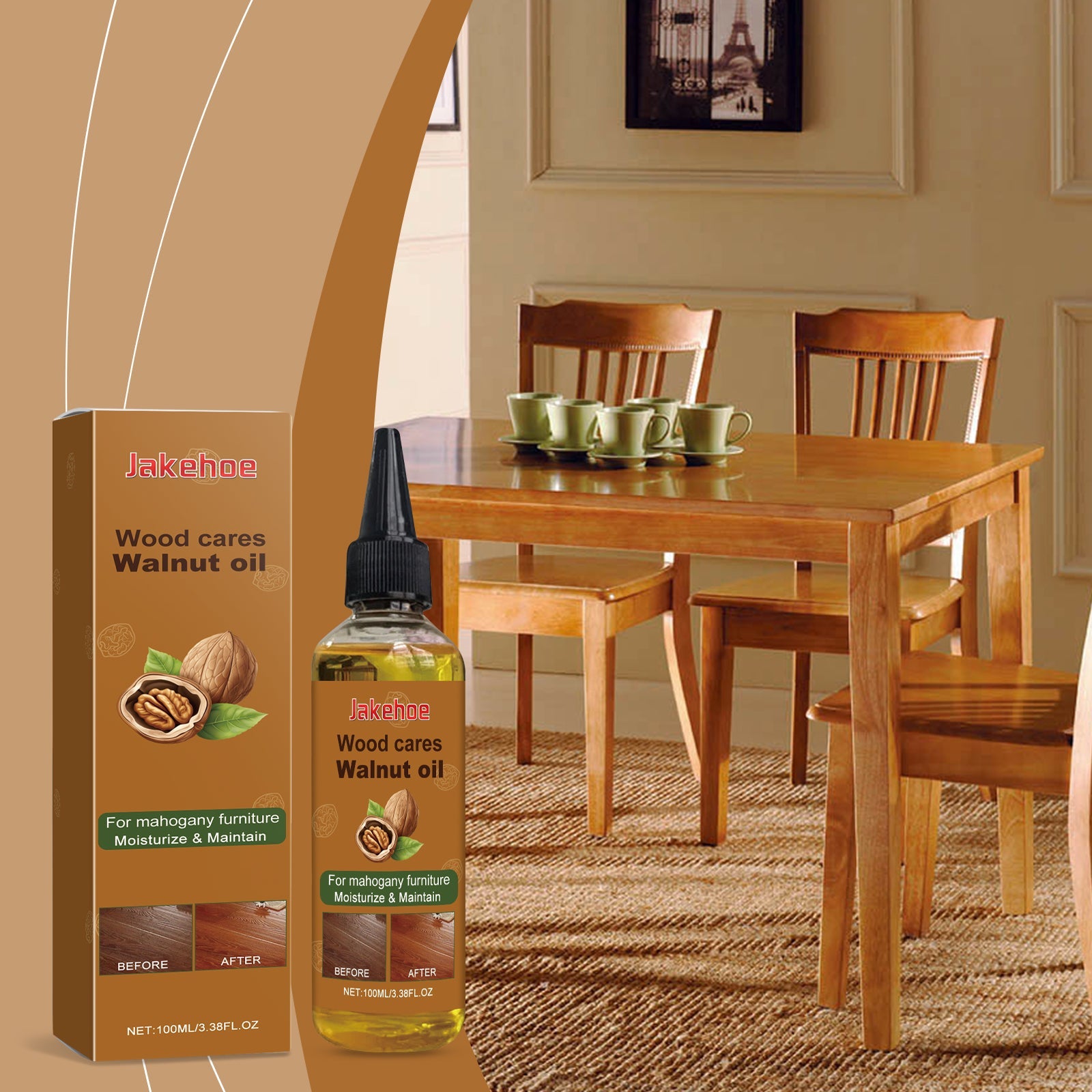 Wood Furniture Cleaning And Polishing Oil Furniture Floor Polishing Care Refurbished Cleaning And Maintenance Oil