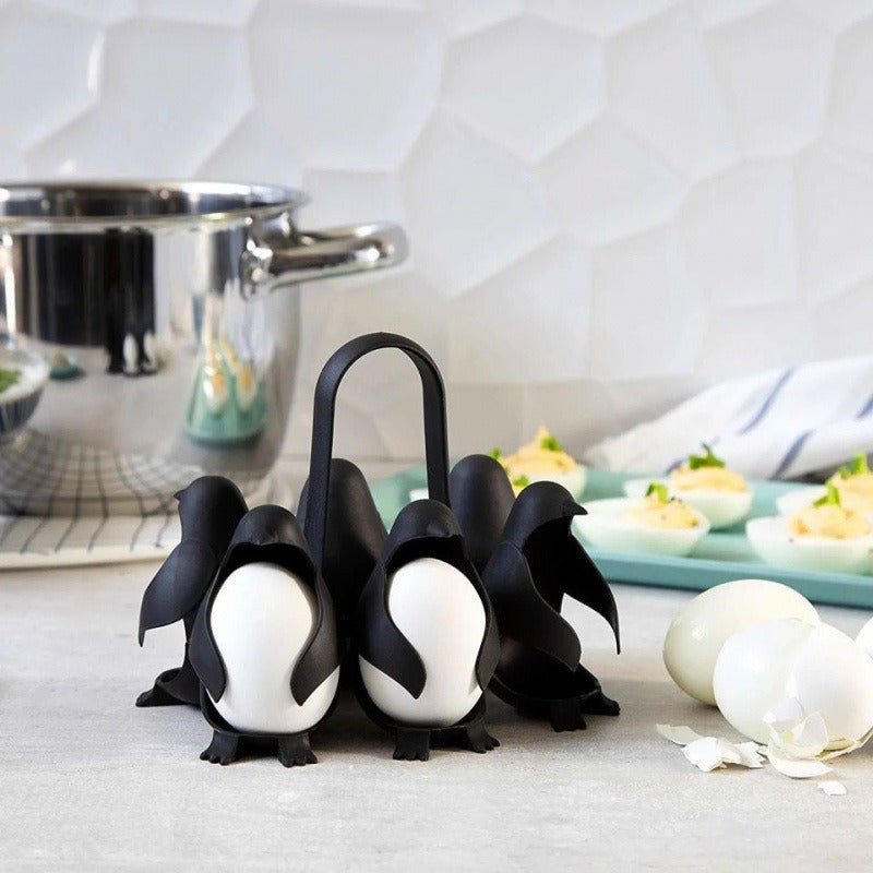 Creative and Cute Little Penguin Home Egg Cooking Device Egg Refrigerator Storage Combination Egg Holder God