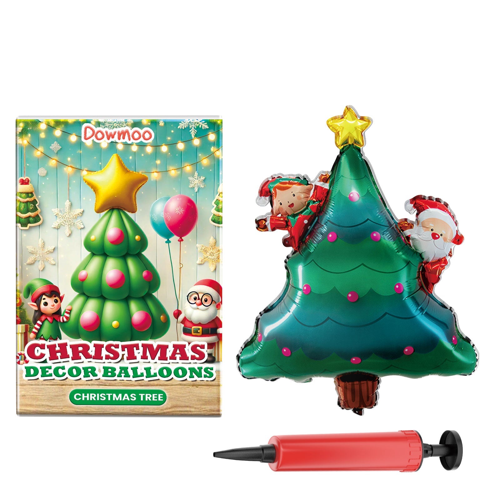 Christmas Balloons,Balloon Standing Santa Claus Reindeer Christmas Tree Event Atmosphere Arrangement