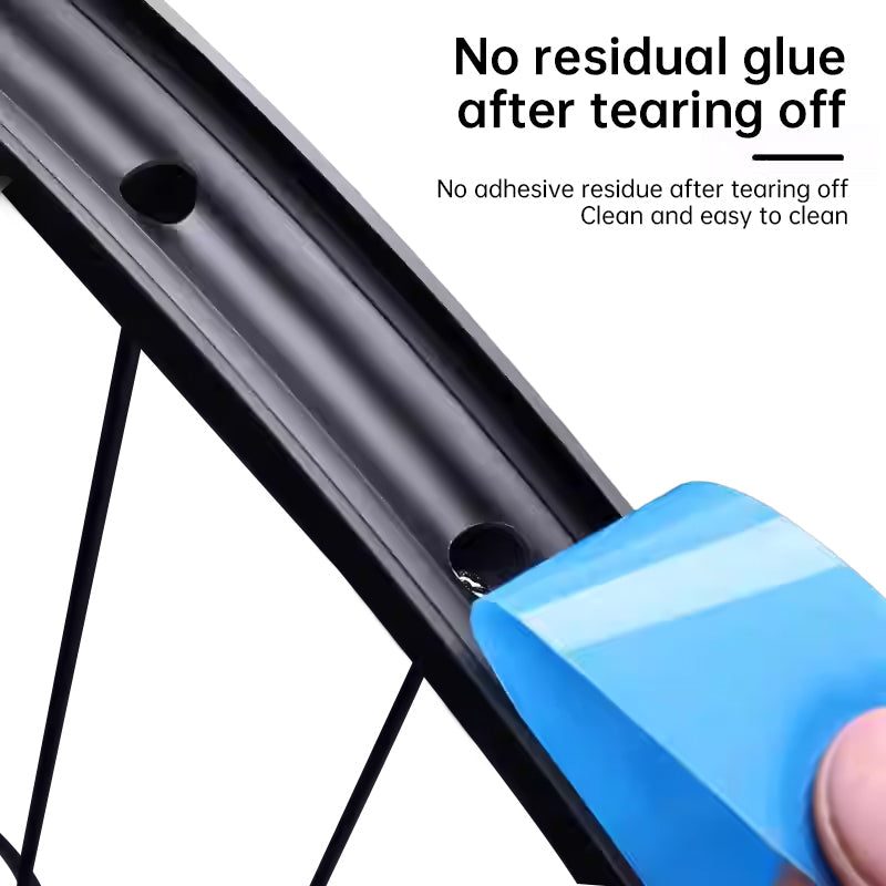 Tensilized Strapping Tape for Tubeless Bicycle Rims, 9.14m long, widths of 23/25/27/29/32/34mm, good residue-holding.