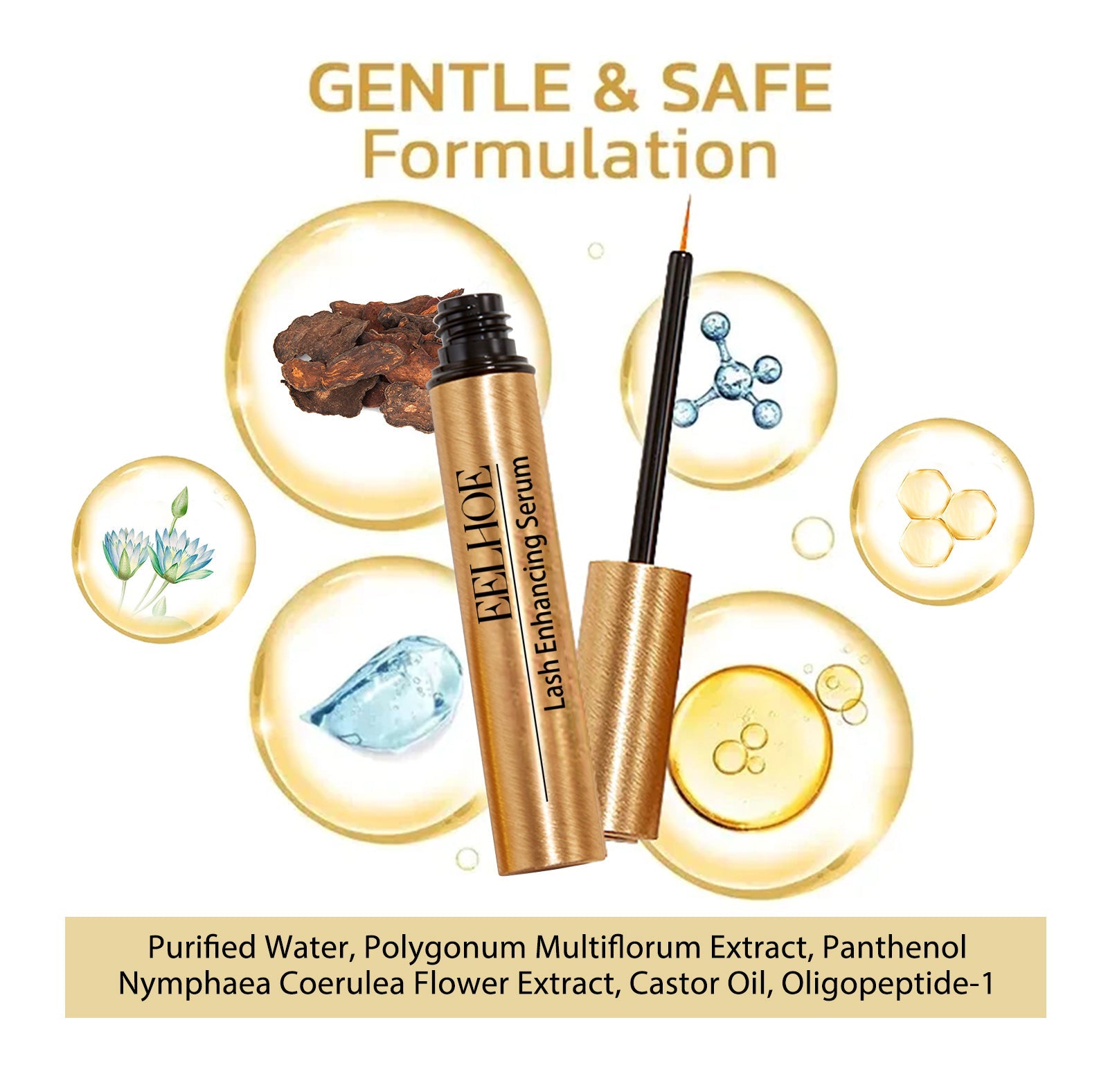 Eyelash Liquid Natural Long And Curly Eyelashes Black Thick Moisturizing Mild And Beautiful Eyelash Liquid