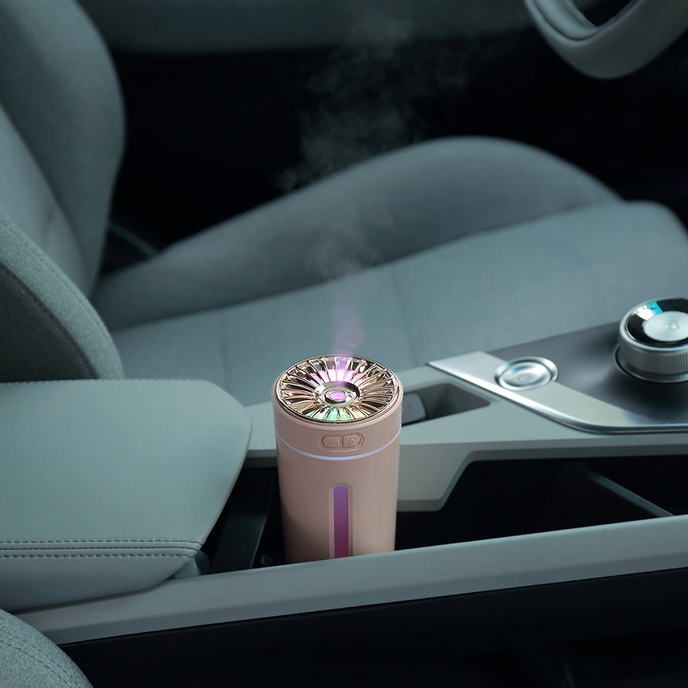 New small large fog volume silent portable usb car aromatherapy phantom cup colorful night light car humidifier