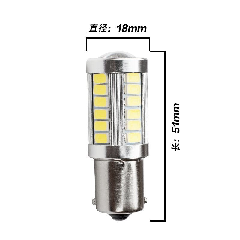 2pcs 1156 7506 BA15S P21W 5630 5730 LED Car Tail Bulb Brake Lights auto Reverse Lamp Daytime Running Light red white yellow 12V