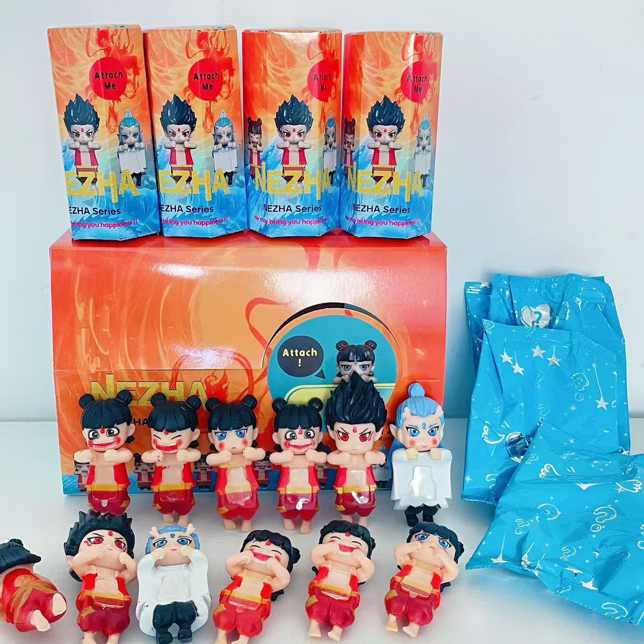 Party Angel Cheek Blind Box Car Ornament Mobile phone Decoration Handmade Anime Doll Finished End Box