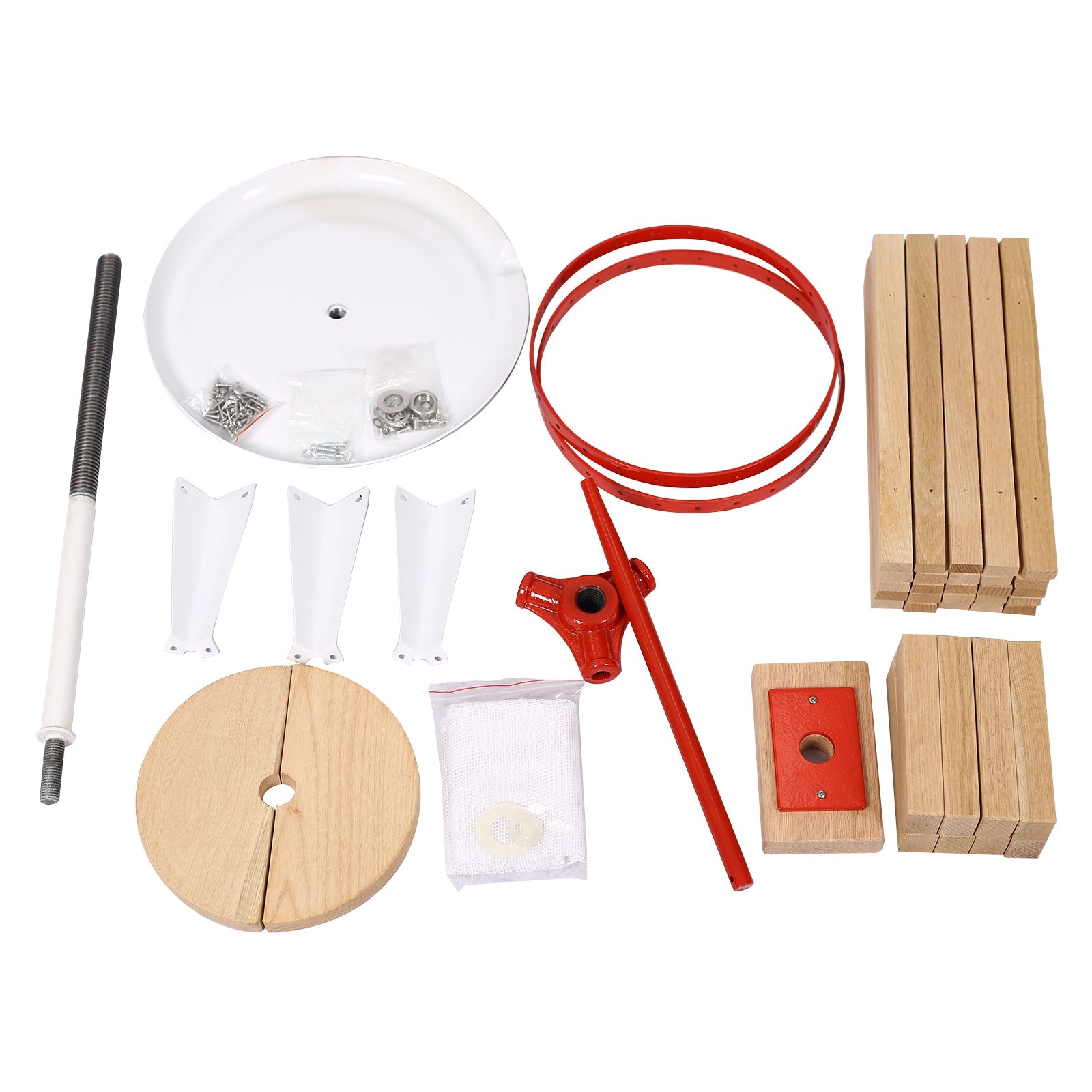 Fruit Wine Press and Crusher and Filter Bag,100% Nature Apple&Grape&Berries Crusher Manual Juice Maker for Kitchen