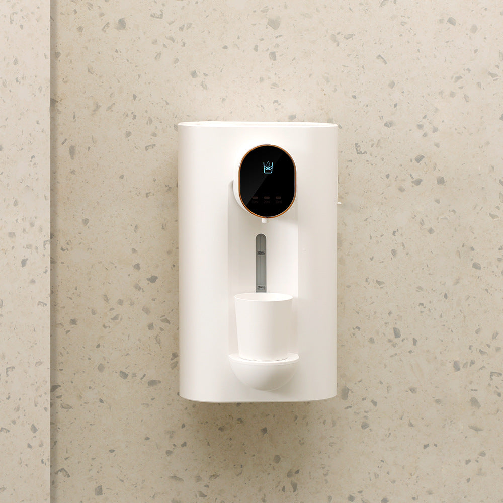 Household Bathroom Mouthwash Cups Wall Mounted Mouth Wash Machine Black Mouthwash Dispenser