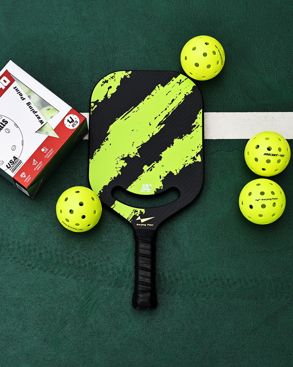 ASCENT OUTDOOR TOURNAMENT PICKLEBALLS - 12 PACK