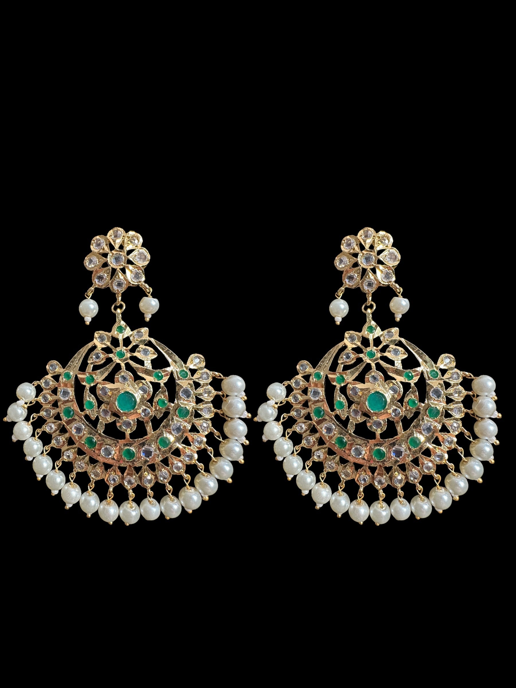 PS340 Nihar pendant set ( emerald ) (READY TO SHIP)